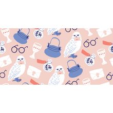 Enchanted Mail Owl Pattern Wallpaper