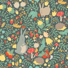 Woodland Friends - Bright Wallpaper