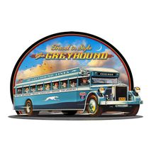 1930's Greyhound Bus Wall Mural