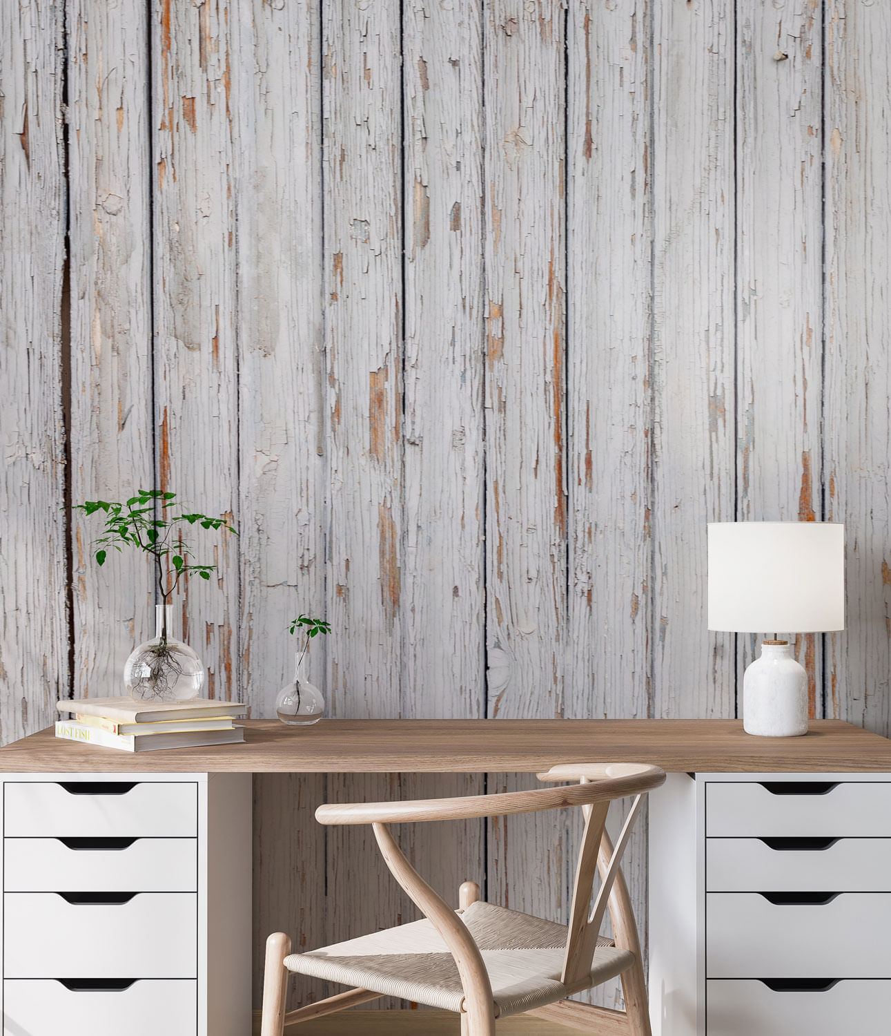 Vintage Wooden Planks Mural - Murals Your Way