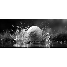 Golf Ball Splashing In A Puddle Wall Mural