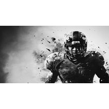 Abstract Photo Of Football Player Wall Mural