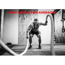 Why Settle For Average Fitness Wall Mural