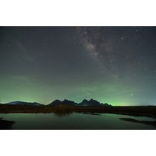 Night Sky With Milky Way Over The Mountain Wall Mural