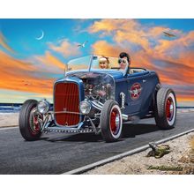 '32 Cruizin' The Coast (No Text) Wall Mural