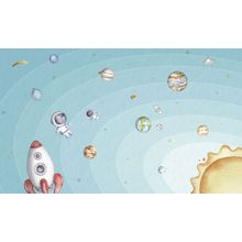 Space Joy Light Wall Mural