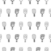 Pickleball Paddle Pattern Wallpaper