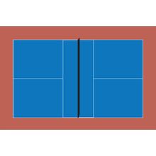 Pickleball Court Wall Mural