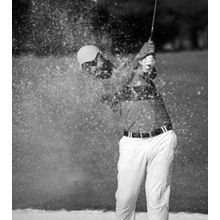 Golfer Hitting Out Of A Bunker Wall Mural