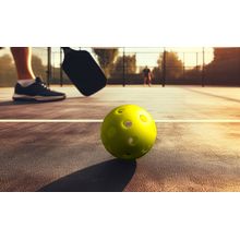 Low Angle View Of A Pickleball Game Wall Mural