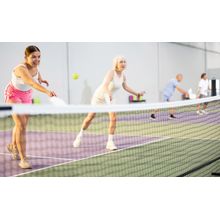 Female Pickleball Players Wall Mural
