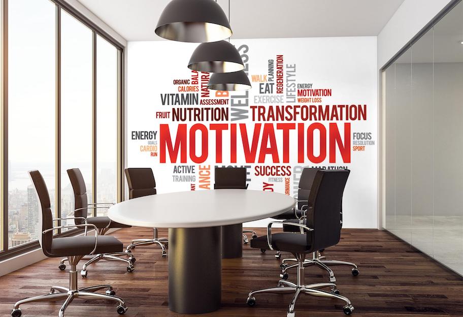 Motivation Word Cloud Mural - Murals Your Way