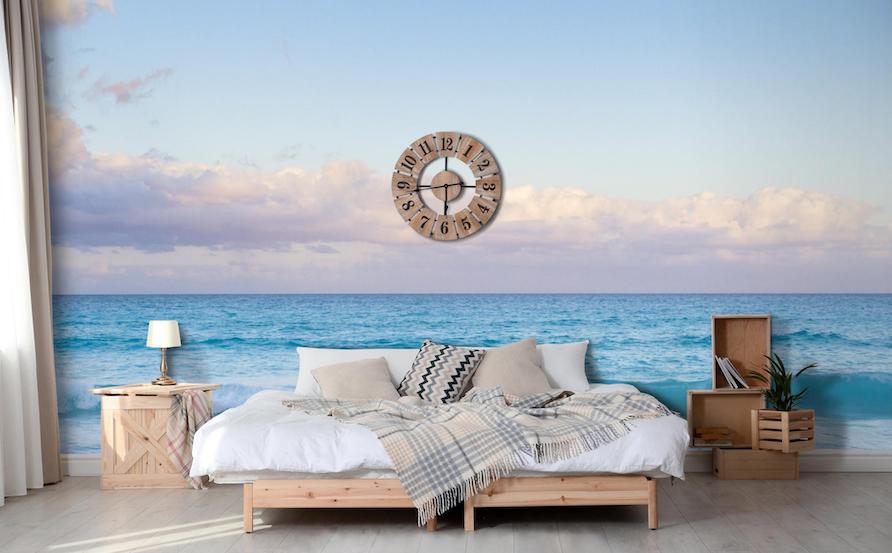 Beautiful sunset beach mural Living room sofa oversized mural bedroom underwater 2024