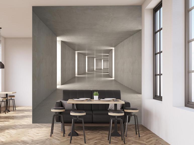 Abstract Tunnel Wall Mural - Murals Your Way