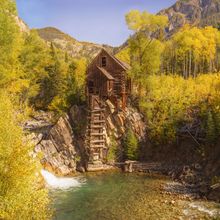 Fall Crystal Mill Wall Mural