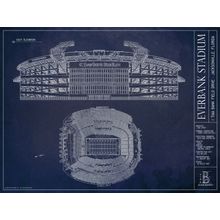 Everbank Stadium Blueprint Wall Mural