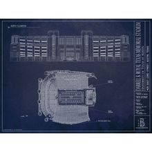 DKR Texas Memorial Blueprint Wall Mural