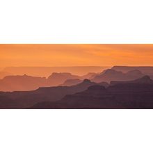 Silhoutte Of Grand Canyon Wall Mural