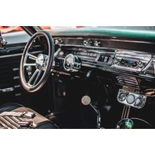 Vintage SS Car Interior Wall Mural