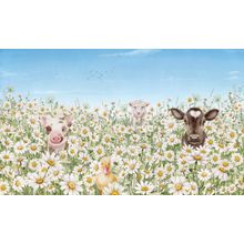 Friendly Farm Animals Wall Mural