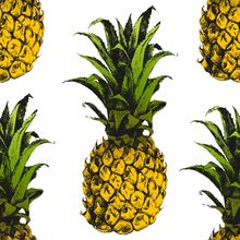 Vintage Pineapple Pattern Wallpaper