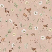 Dancing Deer - Pink Pattern Wallpaper