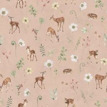 Dancing Deer - Pink Pattern Wallpaper