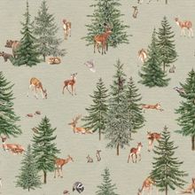 Pine Forest - Green Pattern Wallpaper