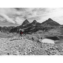 Hiker In Grand Teton National Park Wall Mural