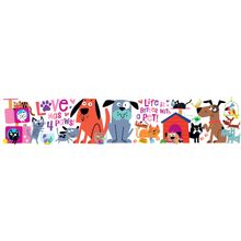 Love Has 4 Paws Panoramic Wall Mural