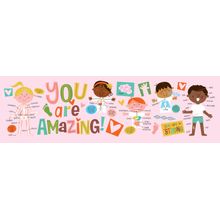 You Are Awesome Body Pink Wall Mural