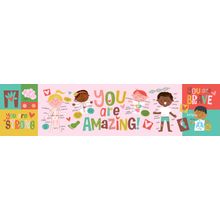 You Are Awesome Body Pink Panoramic Wall Mural