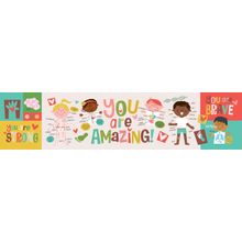 You Are Awesome Body Beige Panoramic Wall Mural