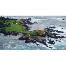 Aerial View Of Golf Course Green Wall Mural