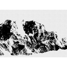 Black And White Mountains Wall Mural