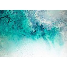 Turquoise Whispering Wall Mural