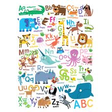 ABC Animals Wall Mural - Vertical