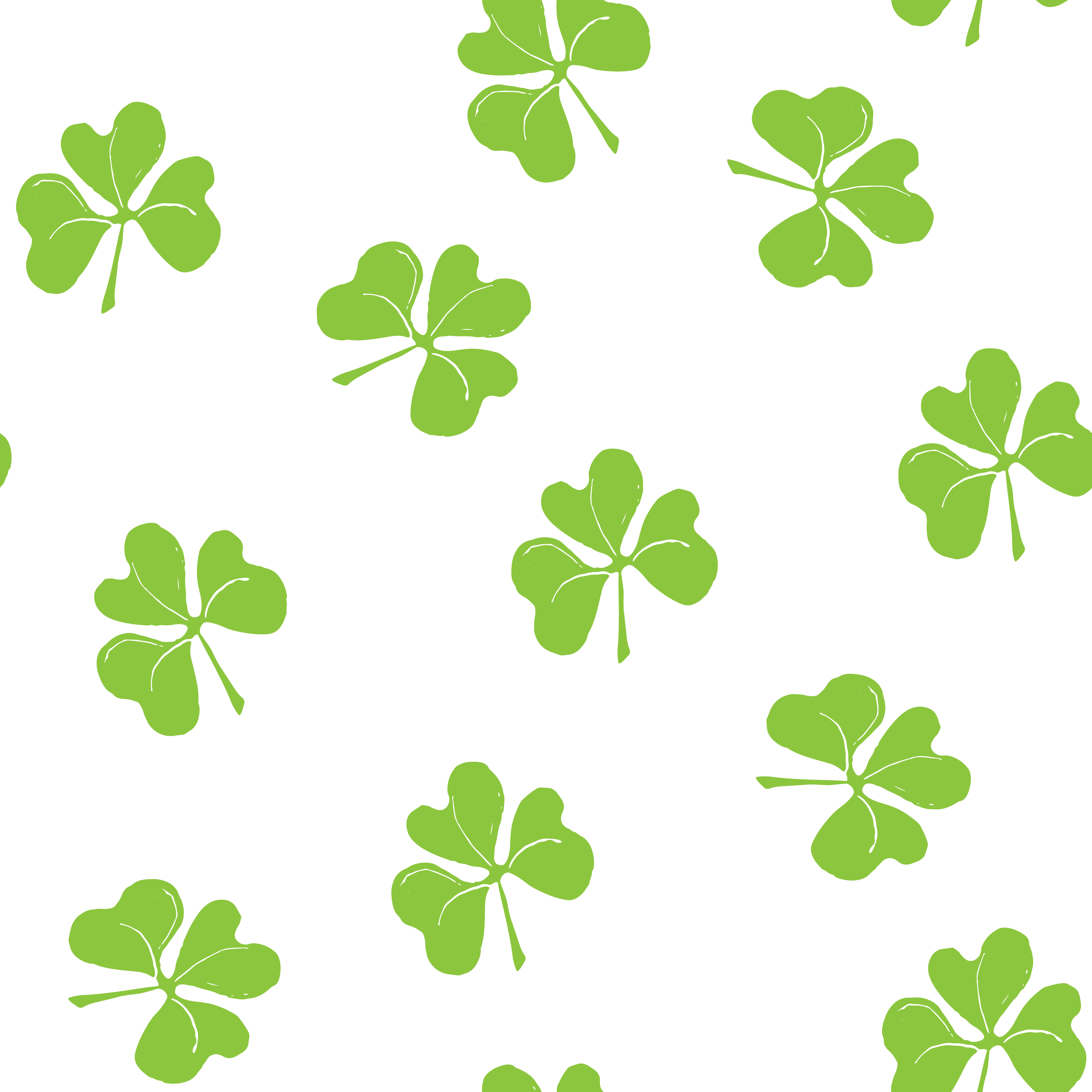Lucky Shamrock Pattern Wallpaper - Murals Your Way