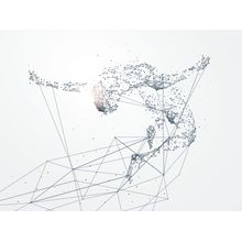 High Jumper Network Connection Wall Mural