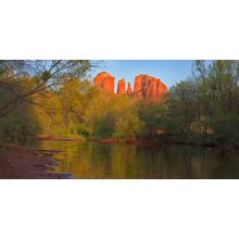 Cathedral Rock Sunset At Red Rock Crossing Wall Mural