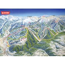 Keystone Ski Trail Map Wall Mural