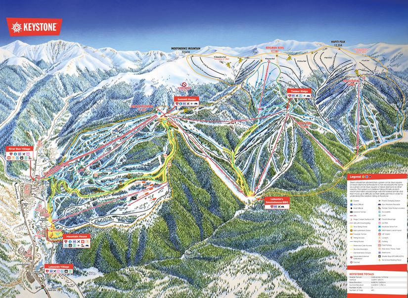 Keystone-Ski-Trail-Map-With-Legend-Wall-Mural