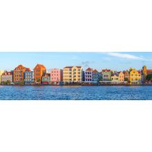 Colorful Buildings At Willemstad Waterfront Wall Mural