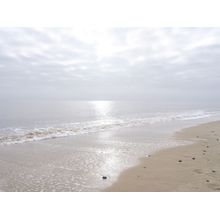 Sun Over Tranquil Beach Wall Mural