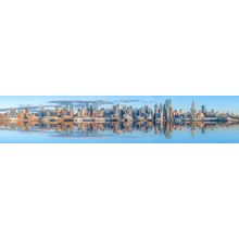 Panoramic View Of Lower Manhattan Skyline Wall Mural