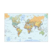 Classic World Map Wall Mural