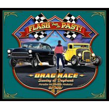 Flash from Past Drag Race Wall Mural