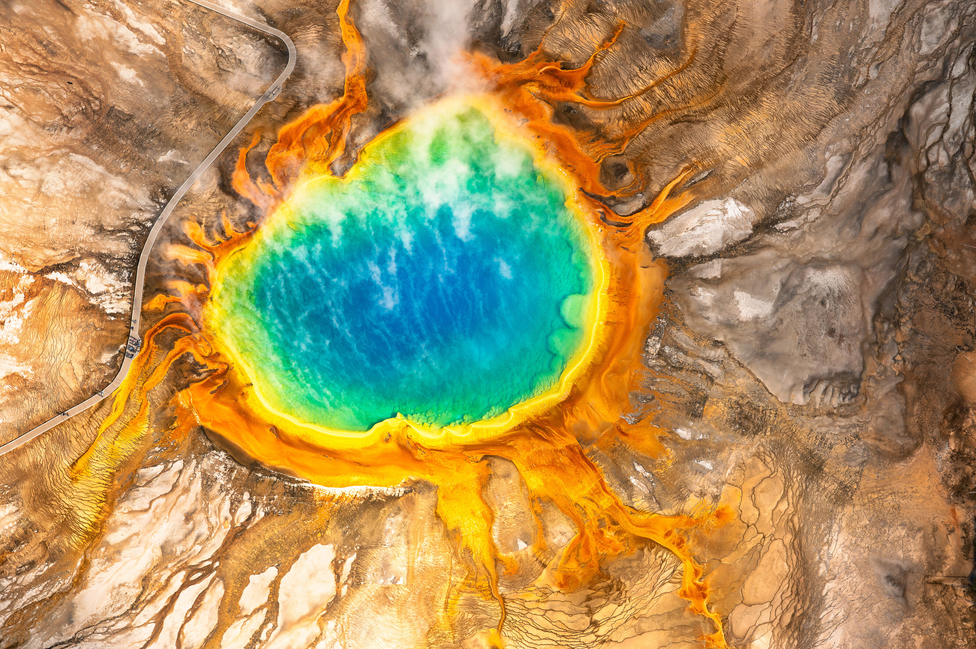 Grand Prismatic Spring Wall Mural - Murals Your Way