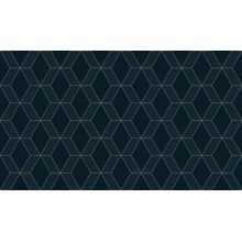Navy and Gold Tessellation Wallpaper - Diamond