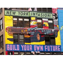 New York City Advertisement Wall Mural